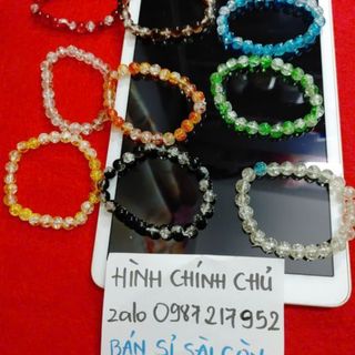 Vòng tay đá tuyết size 8 ly vòng chuỗi đeo tay nữ