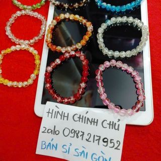 Vòng tay đá tuyết size 8 ly vòng chuỗi đeo tay nữ