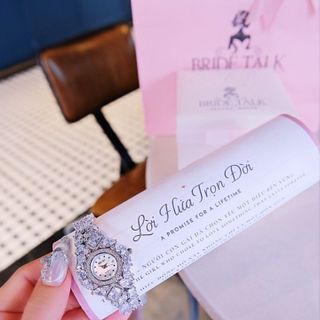 ĐỒNG HỒ NỮ CHÍNH HÃNG BRIDETALK GIỌT NƯỚC ĐÍNH PHA LÊ FULLBOX HÃNG