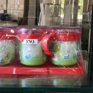 Bộ 3 Hũ Gia Vị Thủy Tinh Màu 3703 ( THÙNG 24B )