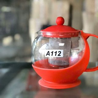 Ca / Bình Thủy Tinh Quai Màu Có Lọc A112 ( THÙNG 36C )