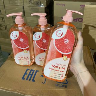 Nước Rửa Chén TOP GIA Bưởi Hồng