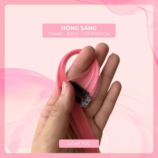 Tóc Giả Kẹp Highlight 55cm Nữ TOCXINH - Tóc Light Kẹp Thẳng Nhiều Màu Hàn Quốc Cá Tính