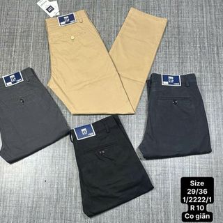 Quần kaki dài nam co giãn. Phom slim.