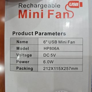 Quạt kẹp tích điện HP pin trâu 2026