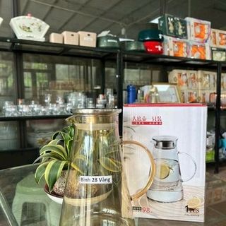 Ca thủy tinh SJH - 1800ml Bình 28 Vàng (THÙNG 24C)