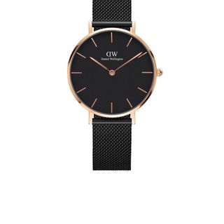 SĂN SALE ĐẦU NĂM ĐỒNG HỒ NỮ CAO CẤP D WELLINGTON PETITE  SIZE 28 MẶT ĐEN