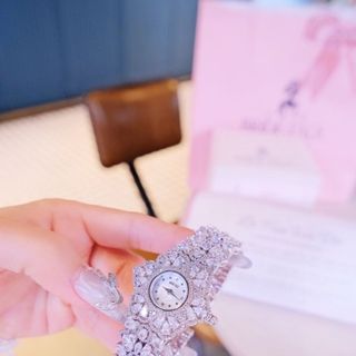 ĐỒNG HỒ NỮ CHÍNH HÃNG BRIDETALK HOA TUYẾT ĐÍNH PHA LÊ FULLBOX HÃNG