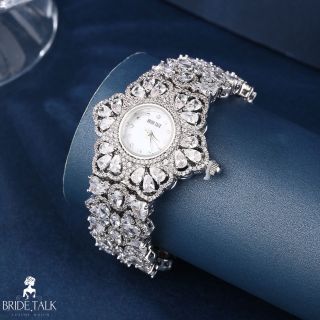 ĐỒNG HỒ NỮ CHÍNH HÃNG BRIDETALK HOA TUYẾT ĐÍNH PHA LÊ FULLBOX HÃNG