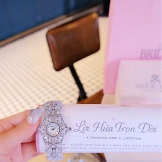 ĐỒNG HỒ NỮ CHÍNH HÃNG BRIDETALK HOA TUYẾT ĐÍNH PHA LÊ FULLBOX HÃNG