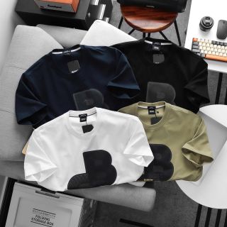 ÁO BOSS BASIC LOGO IN NGỰC. Chất vải cotton 4 chiều, thấm hút mồ hôi tốt.