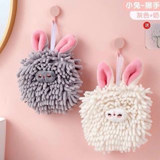 Khăn lau tay siêu thấm nước hoạ tiết hình tai thỏ cute