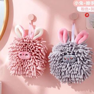 Khăn lau tay siêu thấm nước hoạ tiết hình tai thỏ cute