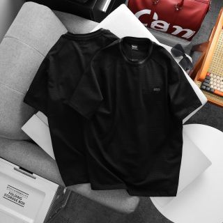 T shirt BOSS in Full kết hợp bo dệt  Chất  Cotton 100% 4c.  Dày Mịn mát.