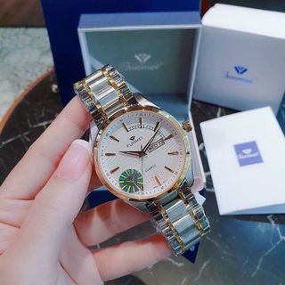 ĐỒNG HỒ NAM CHÍNH HÃNG FUNMEI F2040 DÂY THÉP CÓ LỊCH THỨ FULLBOX TEM
