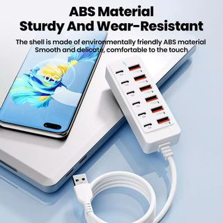 BỘ SẠC Ổ CẮM 12 TRONG 1 6 USB + 6TYPE C