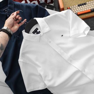 Sơmi Ngắn Tay nam Full 5 Colors. Chất liệu vải Oxford chính phẩm xịn mịn, logo thêu.