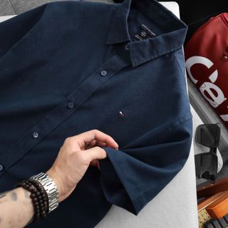 Sơmi Ngắn Tay nam Full 5 Colors. Chất liệu vải Oxford chính phẩm xịn mịn, logo thêu.