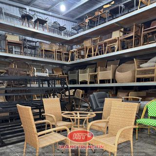Bàn ghế cafe giá rẻ ghế faso vàng