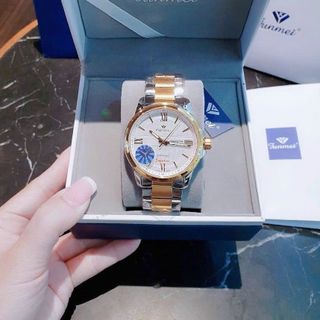 ĐỒNG HỒ NAM CHÍNH HÃNG FUNMEI F2038 DÂY THÉP CÓ LỊCH THỨ FULLBOX TEM