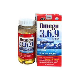 Viên uống Omega 3.6.9 Slaska Fish Oil 500mg giúp tăng cường thị lực, tốt cho tim mạch hộp 100 viên