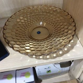 Đĩa Thủy Tinh Bi Vàng 331 Size 37cm (THUNG 6C)