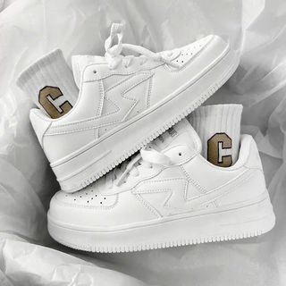 GIÀY SNEAKER BASIC NỮ TIA SÉT HOT TREND HÀNG QCCC – ĐẾ 3CM TÔN DÁNG - PIPI STORE