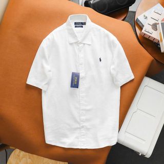 LINEN TAY NGẮN - POLO.  Chất vải linen tưng - mềm.