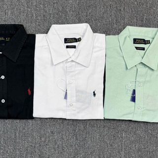 LINEN TAY NGẮN - POLO.  Chất vải linen tưng - mềm.