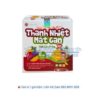 Siro Thanh Nhiệt Mát Gan Hakido PTA giúp thanh nhiệt, mát gan, giải độc gan hộp 20 ống
