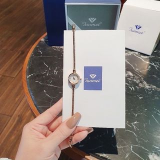 ĐỒNG HỒ NỮ CHÍNH HÃNG FUNMEI F20207 DÂY THÉP MẶT SIÊU MINI