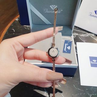 ĐỒNG HỒ NỮ CHÍNH HÃNG FUNMEI F20207 DÂY THÉP MẶT SIÊU MINI