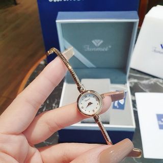 ĐỒNG HỒ NỮ CHÍNH HÃNG FUNMEI F20207 DÂY THÉP MẶT SIÊU MINI