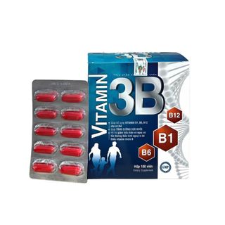 Viên uống Vitamin 3B giúp bổ sung Vitamin B1, B6, B12 cho cơ thể, giúp tăng cường sức khỏe hộp 100 viên