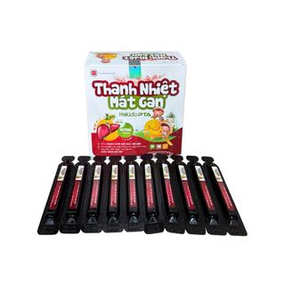 Siro Thanh Nhiệt Mát Gan Hakido PTA giúp thanh nhiệt, mát gan, giải độc gan hộp 20 ống