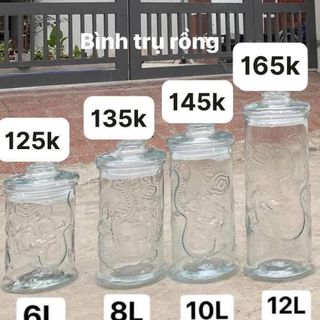 Bình Trụ Rồng / Trụ Trơn 10L Vòi ( THÙNG 6C)