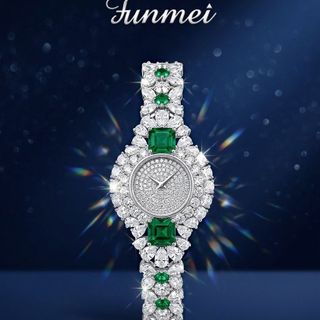 ĐỒNG HỒ NỮ CHÍNH NGẠCH FUNMEI F2177 ĐÍNH ĐÁ CZ FULLBOX HOÁ ĐƠN