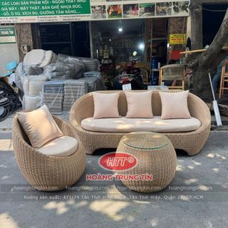 Sofa trứng mây nhựa giá rẻ ghế trứng mây nhựa tròn