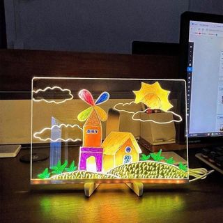 Bảng vẽ dạ Quang kết hợp đèn led cho bé
