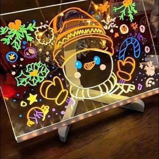 Bảng vẽ dạ Quang kết hợp đèn led cho bé