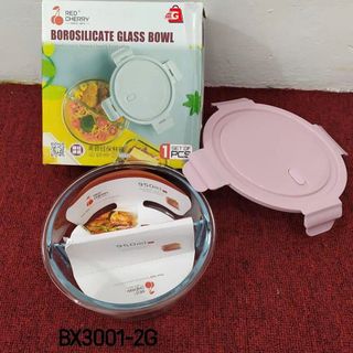 HỘP THỦY TINH TRÒN 2 NGĂN 960ML BX3001-2GD (T24)