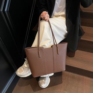 Túi xách nữ, túi công sở xách tay, kẹp nách da trơn tặng kèm gấu K725