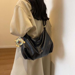 Túi xách nữ, túi đeo chéo da mềm kích thước lớn tặng kèm gấu treo K633