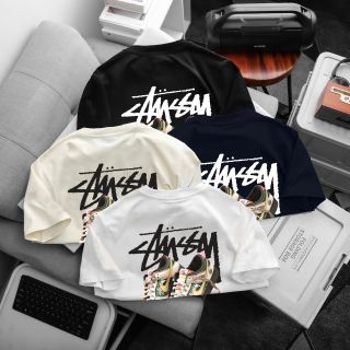 Áo Stussy nam.  Chất vải cotton 4 chiều xịn mịn.
