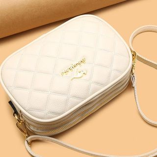 Túi xách nữ, túi đeo chéo dáng bầu chần chỉ mác chuột K632