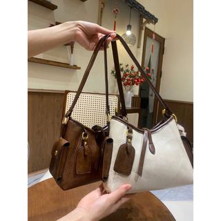 Túi xách nữ, túi đeo chéo da nhăn bóng tặng kèm móc treo kiểu dáng hàn quốc trẻ trung K718