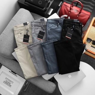 Jean Dài nam Full 4 Colors.   Chất jean chính phẩm co giản xịn sò dày dặn fom slim.