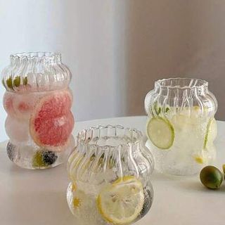 Cốc Thuỷ Tinh Sọc Khía Nhỡ 600ml CC (THÙNG 100C)