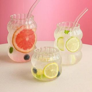 Cốc Thuỷ Tinh Sọc Khía Nhỡ 600ml CC (THÙNG 100C)