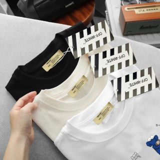 Áo Off nam. Chất vải cotton 4 chiều mịn mượt.